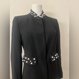 Blazer faux pearls